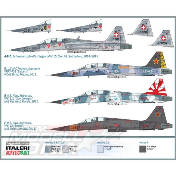 Italeri - 1:72 F-5F Tiger II- makett
