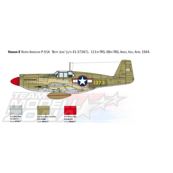 Italeri - 1:72 P-51A Mustang - makett
