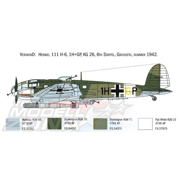 Italeri - 1:72 Heinkel HE-111H-6 - makett
