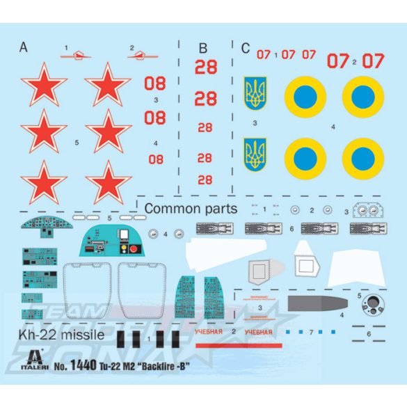 Italeri - 1:72 Tu-22M2 Backfire-B makett
