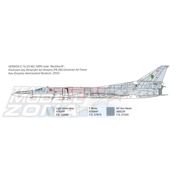 Italeri - 1:72 Tu-22M2 Backfire-B makett