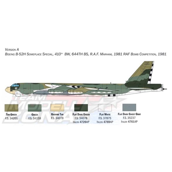 Italeri - 1:72 Boeing B-52H Stratofortress - makett