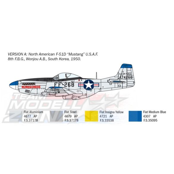 1:72 North American F-51D Mustang Koreanischer Krieg  - Italeri