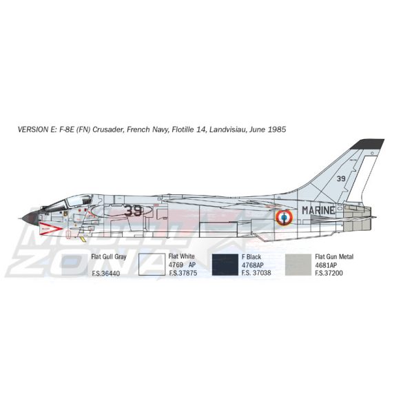 Italeri - 1:72 F-8E Crusader - makett