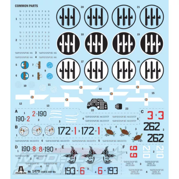 Italeri 1:72 CANT Z.1007bis Alcione makett