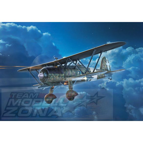 Italeri 1:72 FIAT CR.42 CN "Falco" Night Fighter makett
