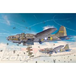 Italeri 1:72 B-17F Flyng Fortress makett