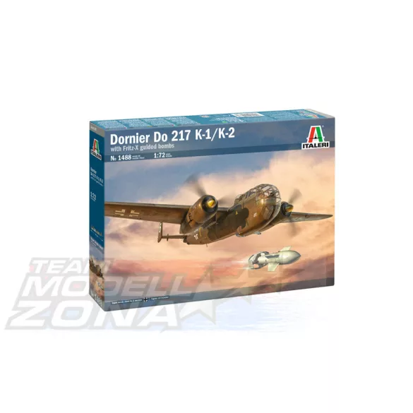 Italeri 1:72 DO 217 K-1/K-2 with FRITZ X makett