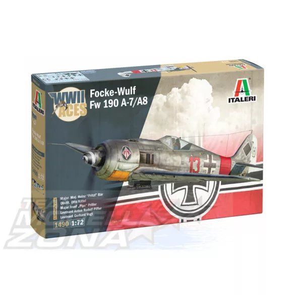 Italeri 1:72 Focke-Wulf FW 190 A-7/A8 ACES makett