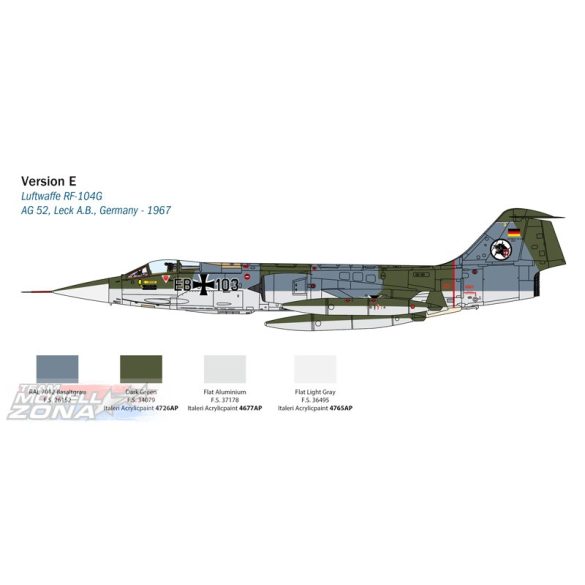 italeri - 1:32 F-104G/S - RF-104G Starfighter- makett