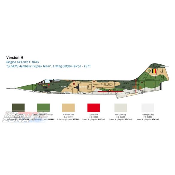 italeri - 1:32 F-104G/S - RF-104G Starfighter- makett