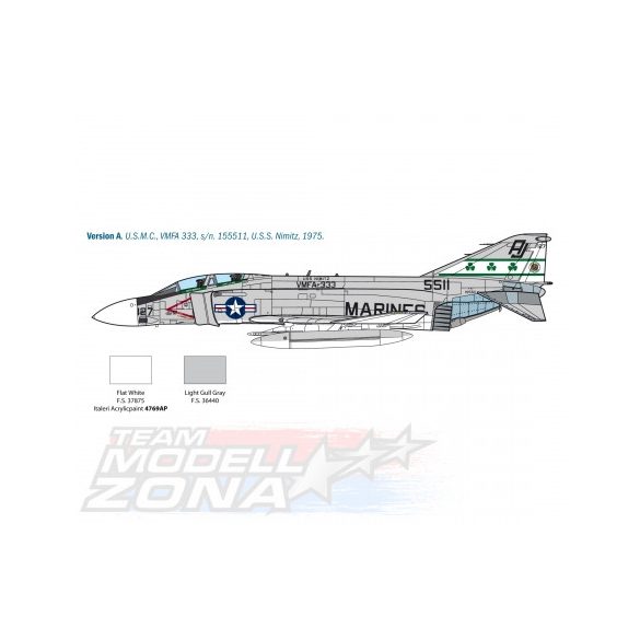 Italeri - 1:48 F-4J Phantom II- makett