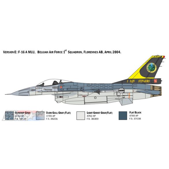 Italeri - 1:48 F-16 A Fighting Falcon - makett