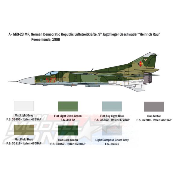 Italeri - 1:48 MiG-23 MF/BN FLOGGER - makett