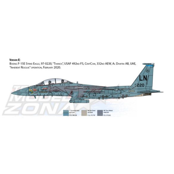 Italeri 1:48 US F-15E Strike Eagle makett