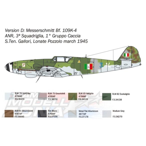 1:48 Messerschm. BF109K-4 - Italeri