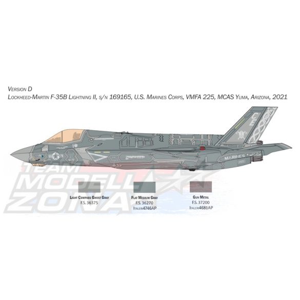 MODELLINO AEREO MILILTARE 1:44 BO LOCKHEED F-35C LIGHTNING II /1: 48 BO