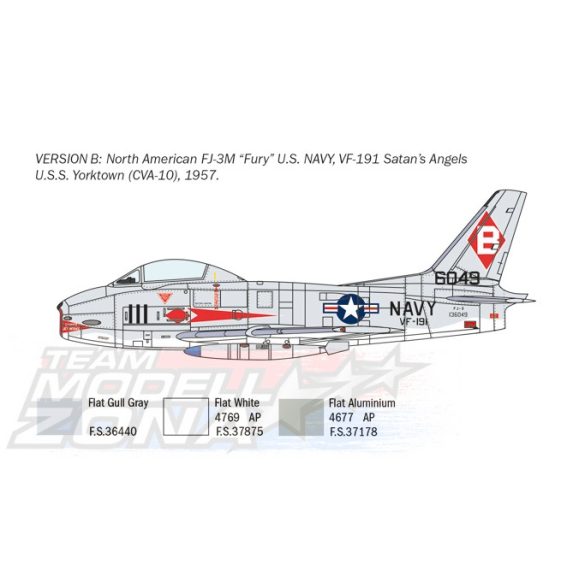 Italeri - 1:48 North American FJ-2/3 Fury - makett