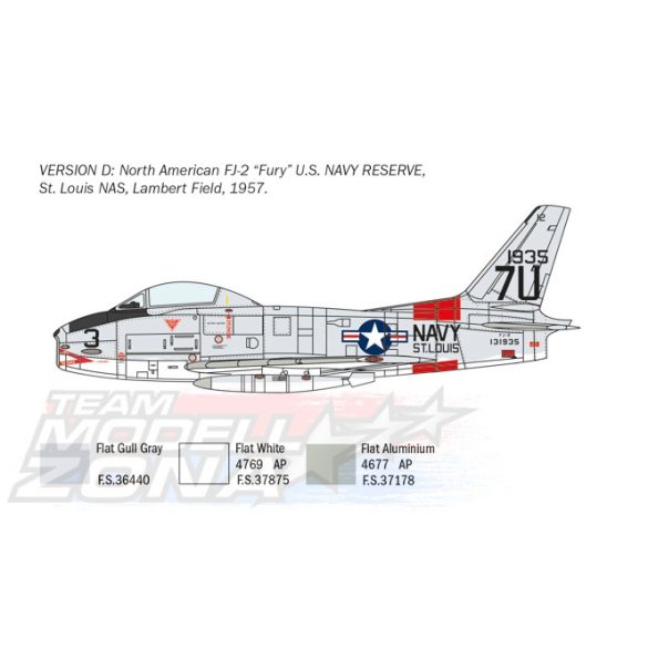 1:48 North American FJ-2/3 Fury - Italeri