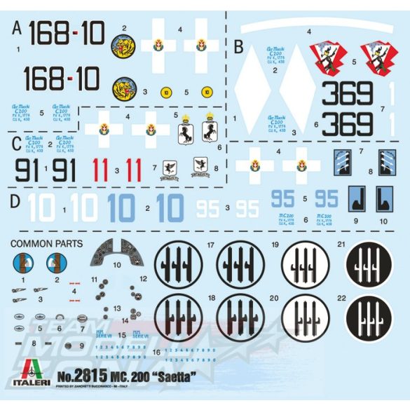 Italeri - 1:48 MC.200 Saetta - makett