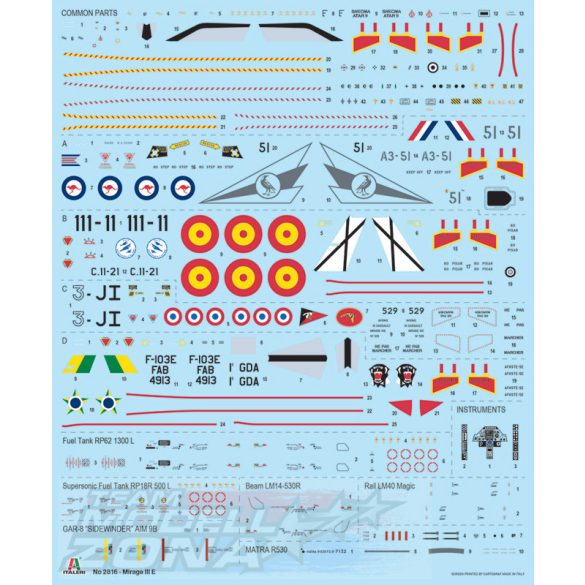 Italeri 1:48 Mirage III E makett