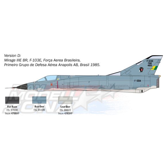 Italeri 1:48 Mirage III E makett