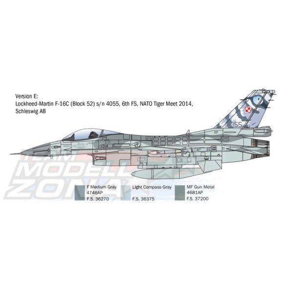 Italeri 1:48 Lockheed Martin F-16C Fighting Falcon makett