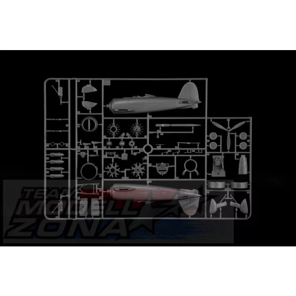 Italeri 1:48 FIAT CR.42 Falco Assa./Nig. Fighter makett