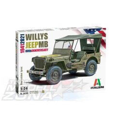 Italeri - 1:24 Willys Jeep MB 80th - makett