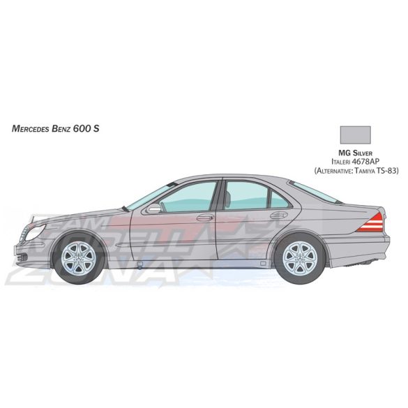 italeri - 1:24 Mercedes Benz 600S - makett