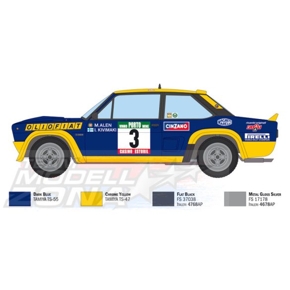 Italeri 1:24 FIAT 131 Abarth Rally OLIO FIAT makett