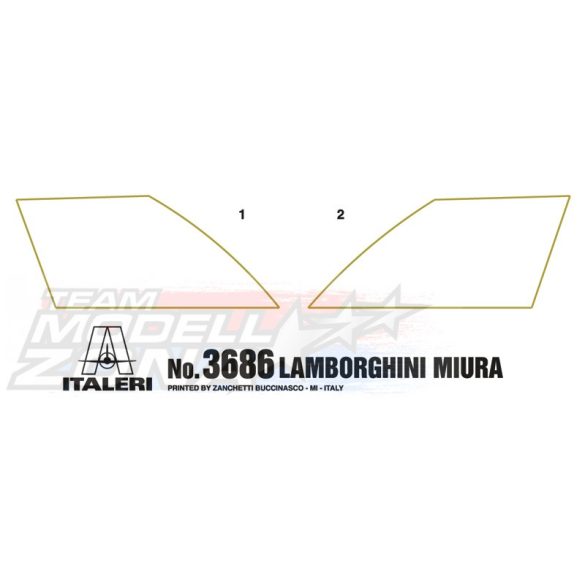 Italeri - 1:24 Lamborghini Miura - makett