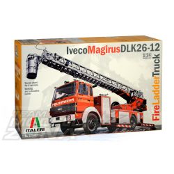 Italeri - 1:24 Iveco-Magirus DLK 23-12 Fire Ladder- makett