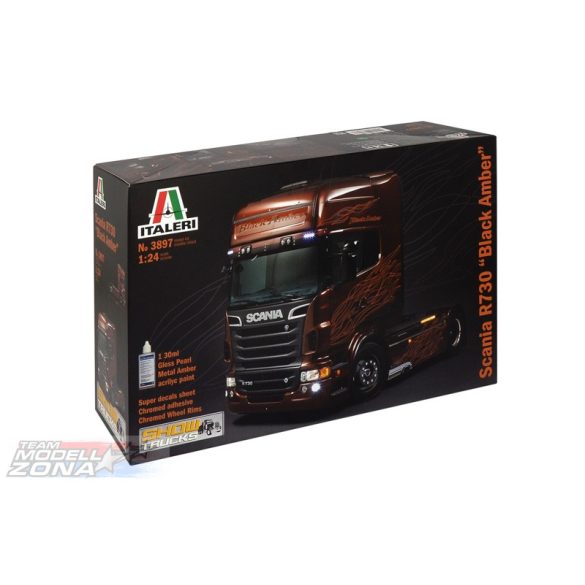 Italeri Scania R730 V8 Black Amber- makett