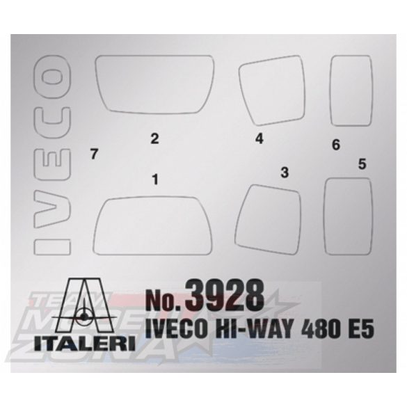 italeri - 1:24 IVECO Hi-Way 480 E5 (Low Roof) - makett