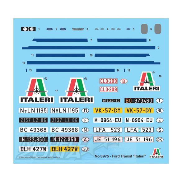 Italeri 1:24  FORD TRANSIT "ITALERI makett