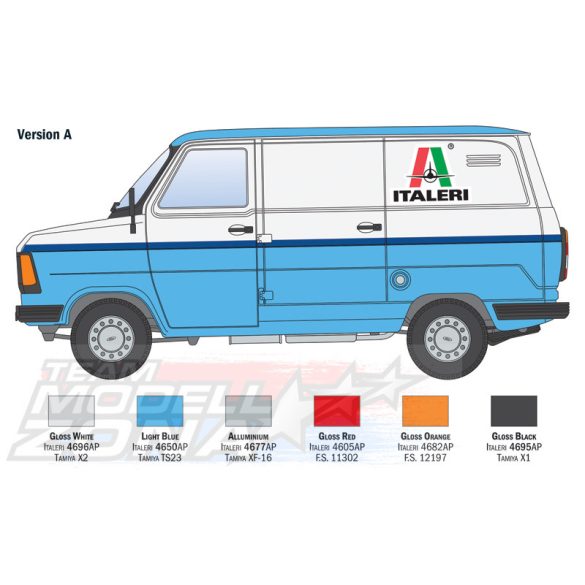 Italeri 1:24  FORD TRANSIT "ITALERI makett