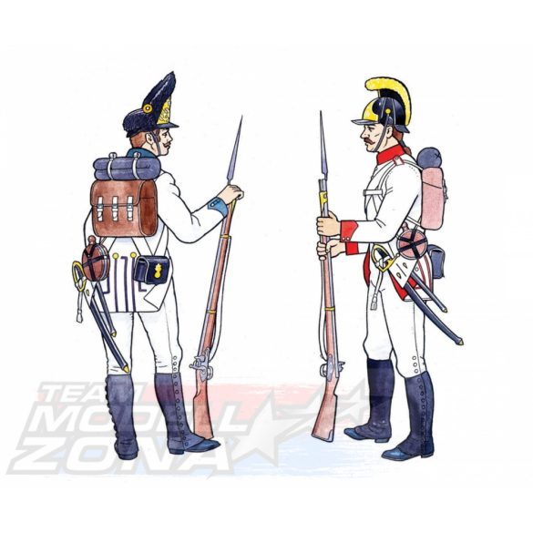 Italeri -1:72 napóleoni osztrák gyalogság - makett