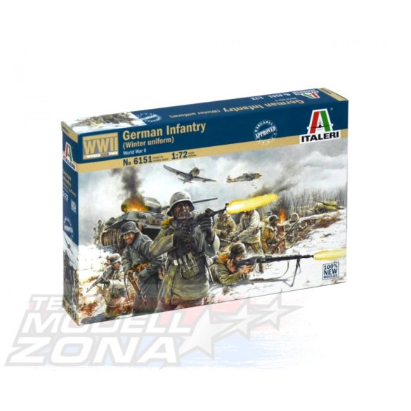 Italeri 1:72 Fig.-Set Deut. Infanterie  (Winter) makett