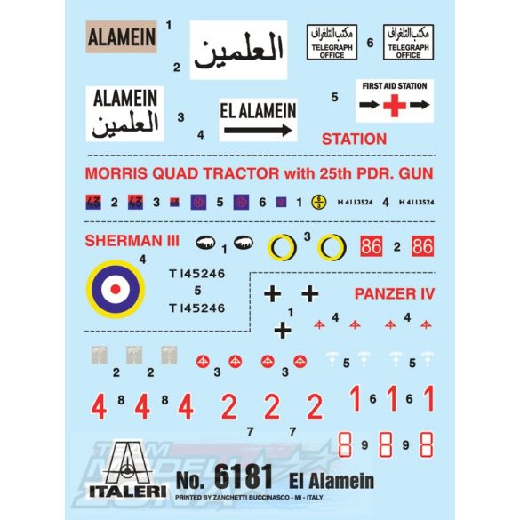 Italeri - 1:72 WWII: El Alamein Battle Railway St. - makett	