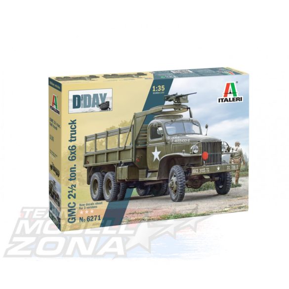 Italeri 1:35 GMC 2 1/2Ton.Truck"D-Day 80th Ann." makett