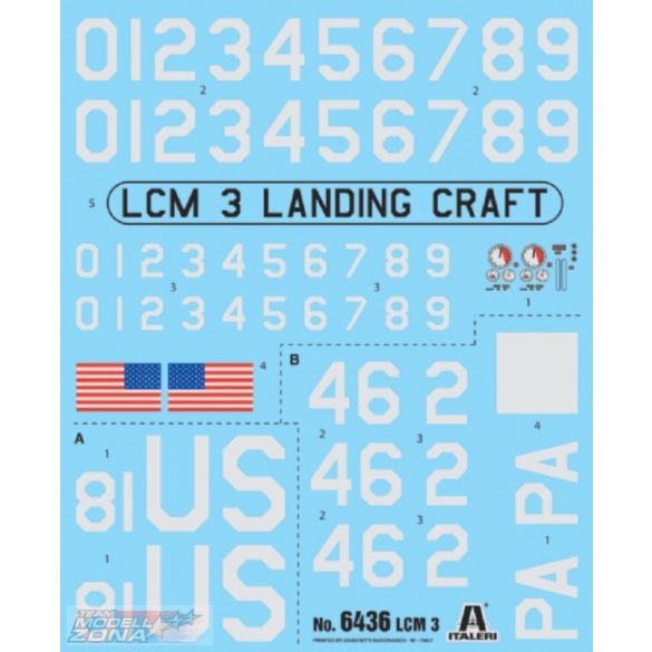 Italeri - 1:35 LCM 3 FT Landing Craft- makett
