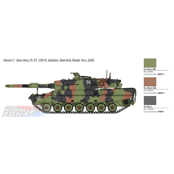 Italeri - 1:35 Leopard 2A4 műanyag makett