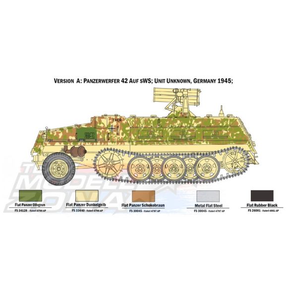 Italeri - 1:35 15 cm. Panzerwerfer 42 auf sWS - makett