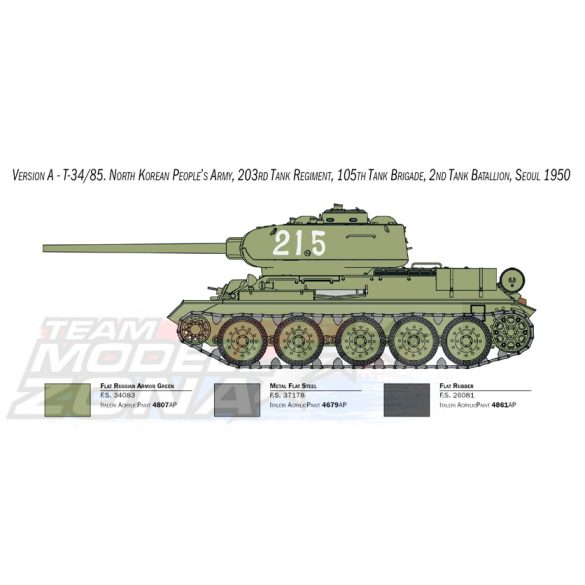 1:35 T-34/85 Korean War - Italeri