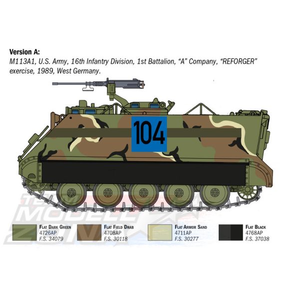 Italeri 1:35 M-113 APC makett