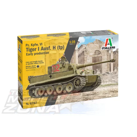 Italeri 1:35 Pz. Kpfw VI Tiger I Ausf. H (tp) makett