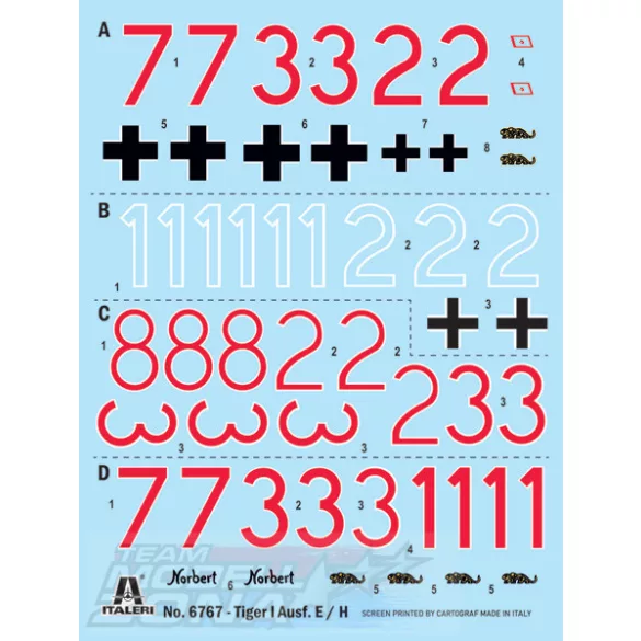 Italeri 1:35 Pz. Kpfw VI Tiger I Ausf. H (tp) makett