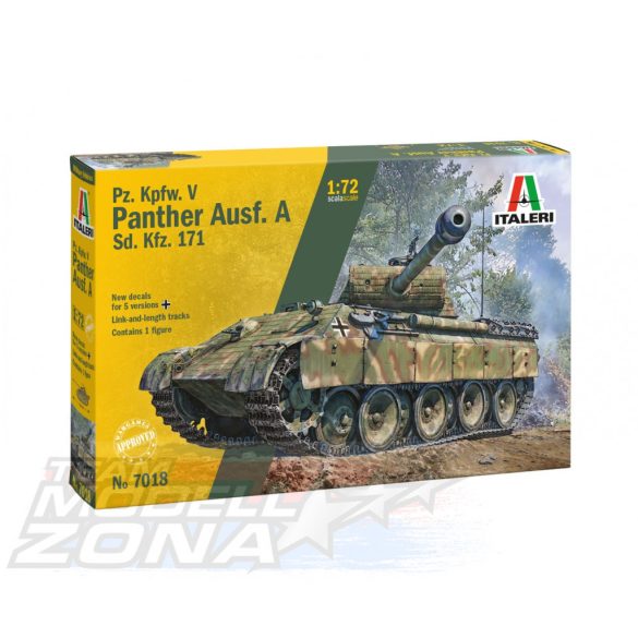 Italeri 1:72 Pz.Kpfw. V Panther Ausf. A makett