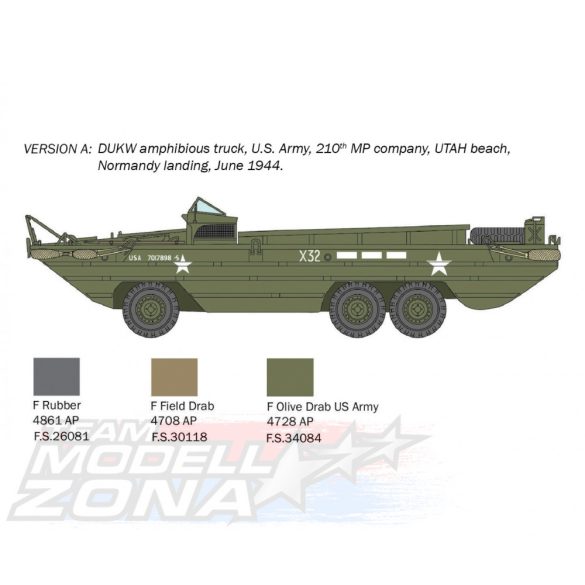 Italeri 1:72 DUKW makett